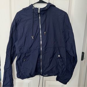 Navy Windbreaker